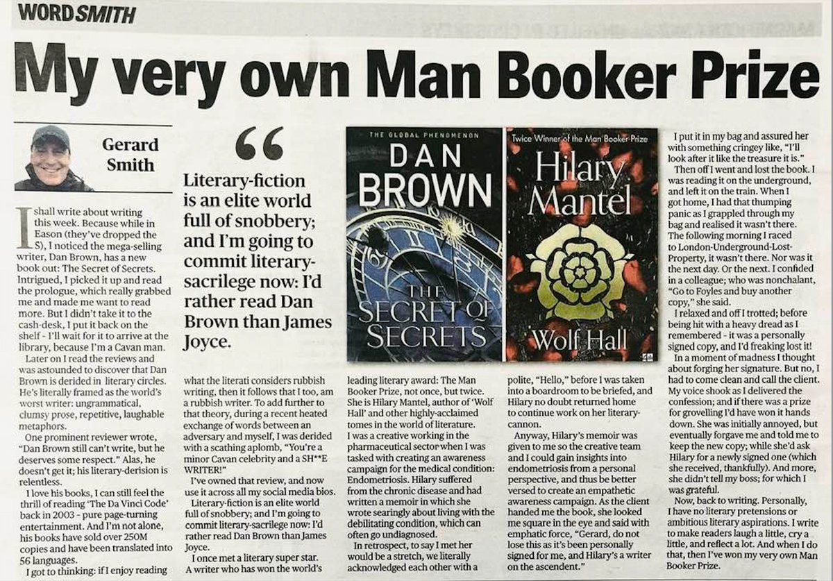 "Brilliant piece .
Love that you can take what was meant as an insult &amp; turn it to good humour, that’s a talent in itself.
Laughed out loud at some bits of this , thank you x"
#WordSmith