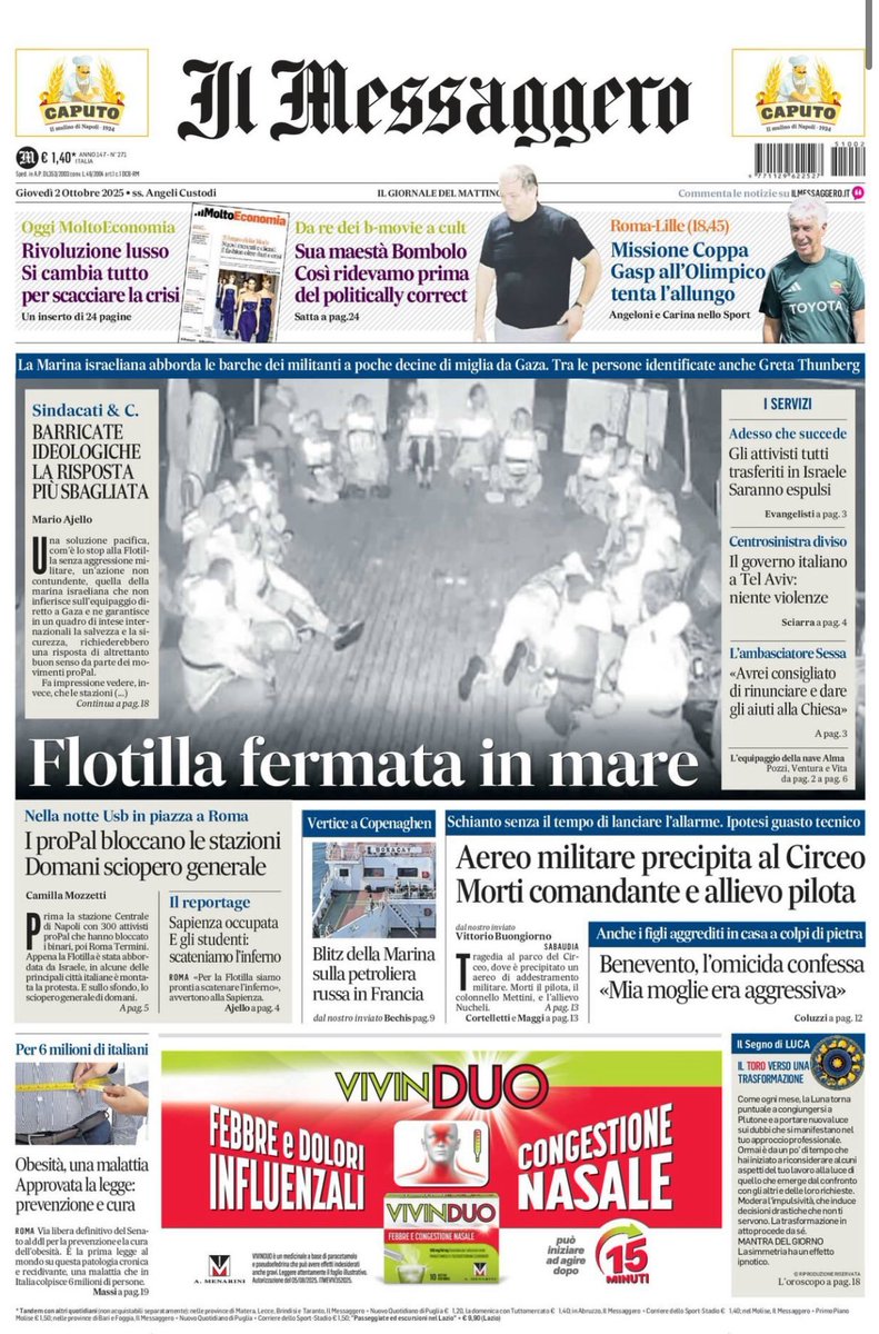fratotolo2's tweet photo. 1/2 Stampa italiana VS stampa estera  

Notate la differenza?
#GlobalSumudFlotilla https://t.co/9xiW1f9DN5