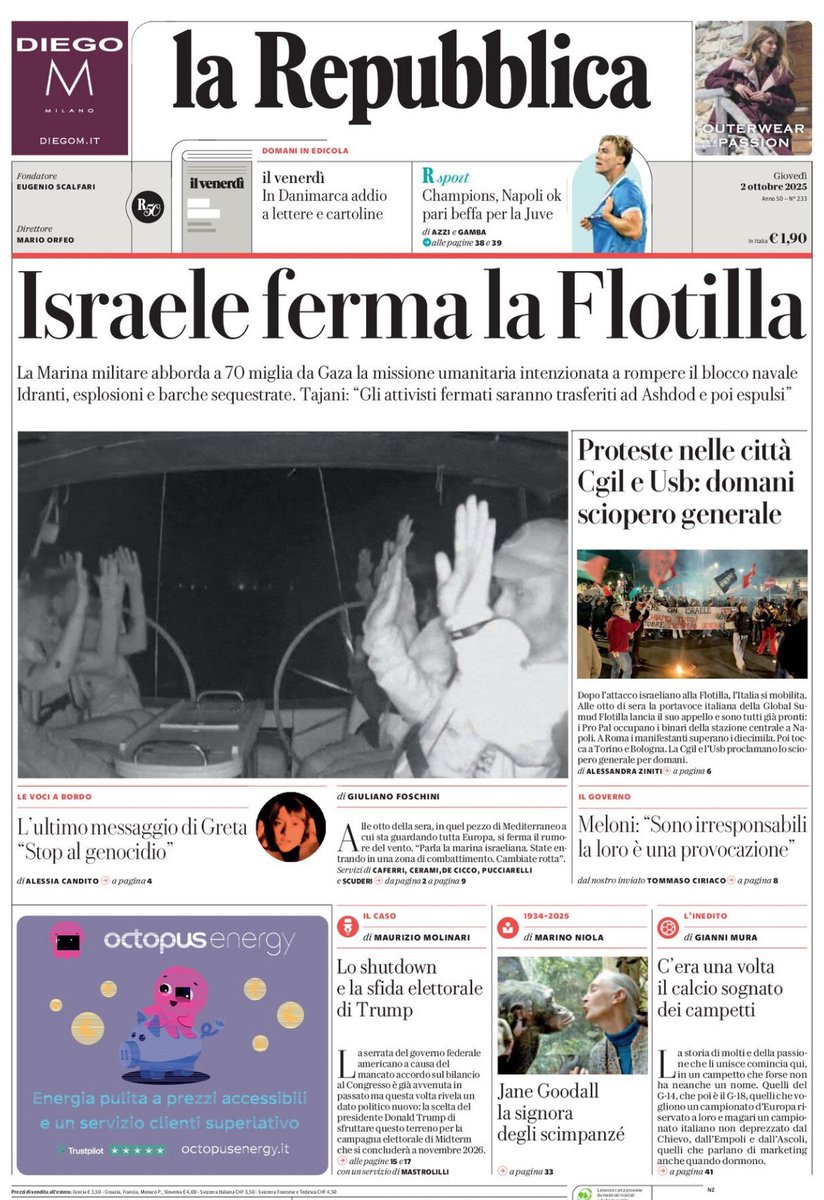 fratotolo2's tweet photo. 1/2 Stampa italiana VS stampa estera  

Notate la differenza?
#GlobalSumudFlotilla https://t.co/9xiW1f9DN5