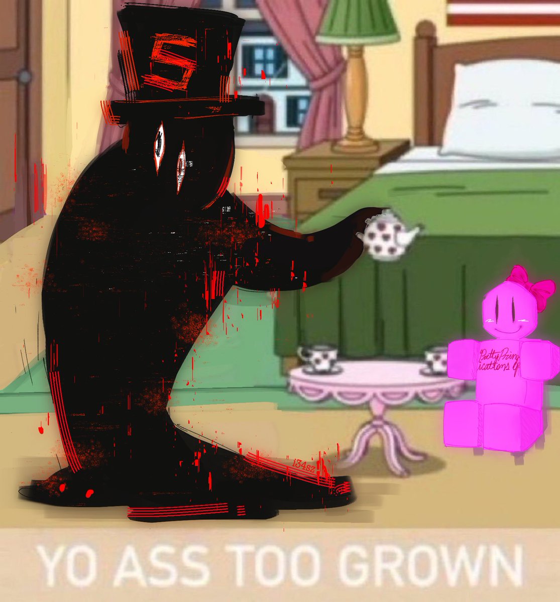 i34sz's tweet image. Oh my god bruh #forsaken
