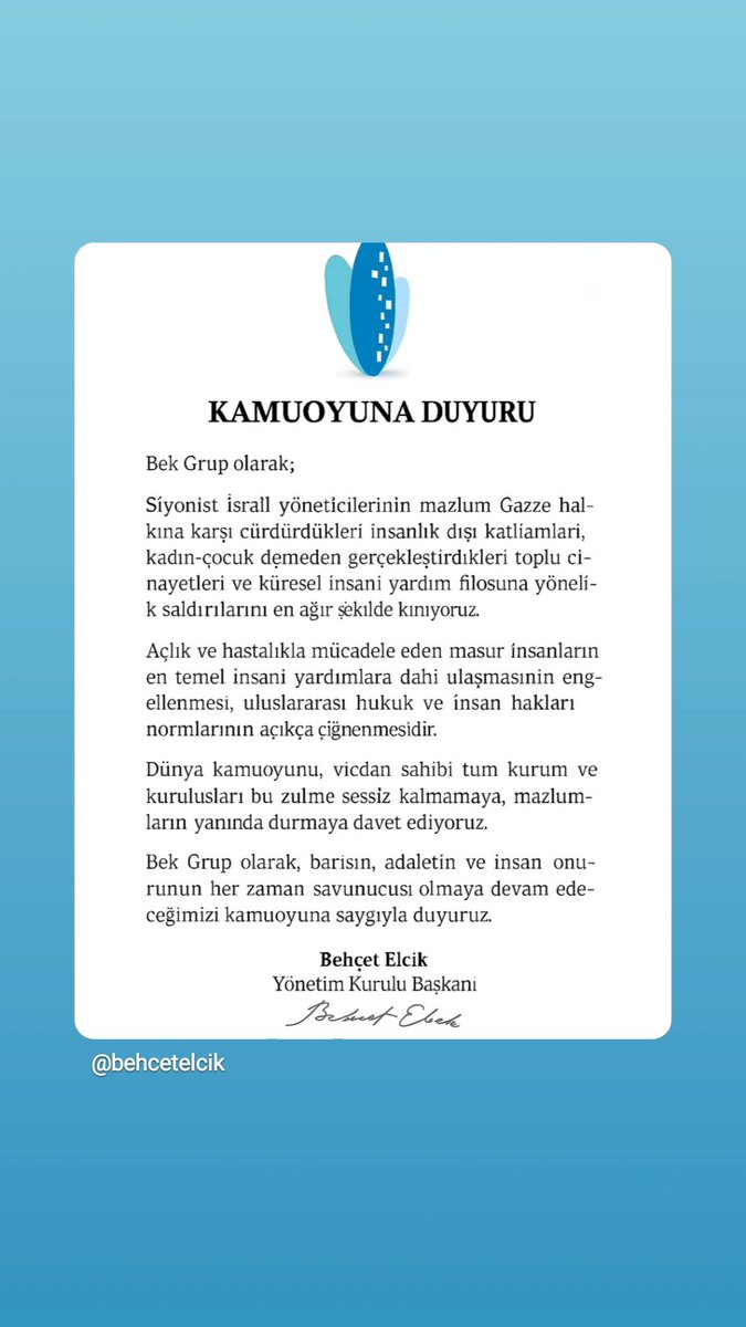 BEHÇET ELCİK tweet media