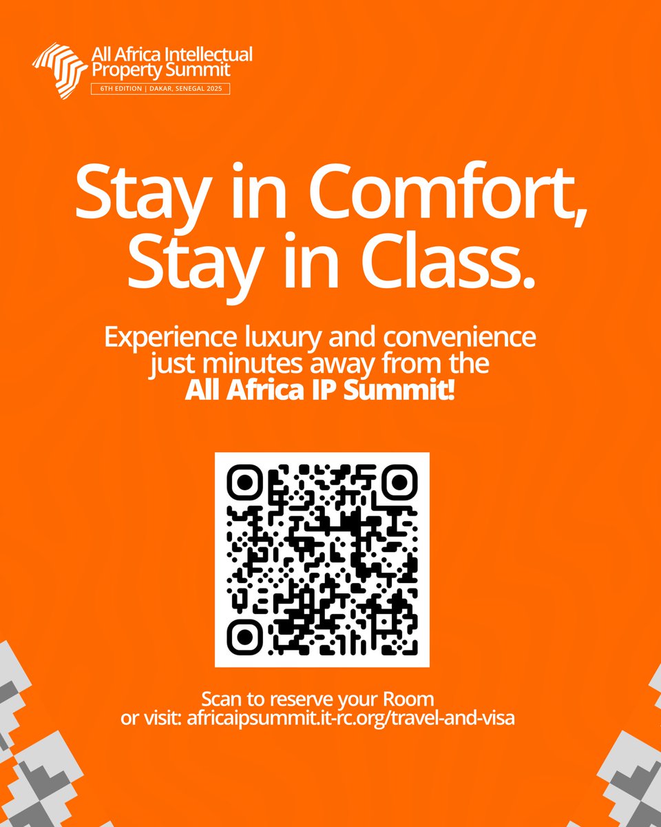 Your Comfort, Our Priority in Dakar 🛌✨!

Why worry about where to stay when we’ve already sorted it out? From airport pickup to pillow fluff, we’ve got you covered 🛏️🚖.

Remember: Your comfort is part of your summit journey!

👉🏽 Book your stay today: africaipsummit.it-rc.org/travel-and-vis…