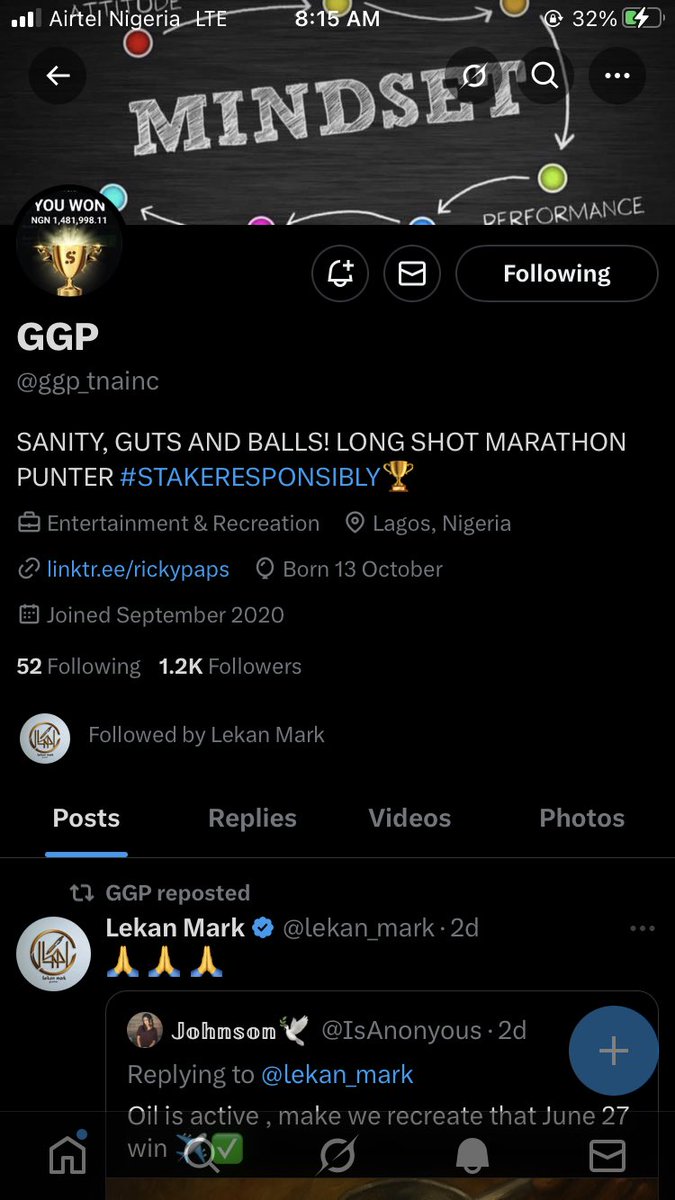 ExpressMig18247's tweet photo. @lekan_mark @ggp_tnainc 8128253722

Sporty

Done ✅ 
Waiting for massive grace https://t.co/J9L5I6pVi2