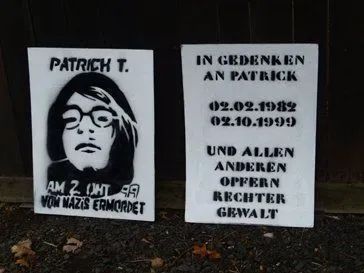 OpferNaziGewalt's tweet photo. 02.10.99, Hohenstein: Patrick Thürmer wird nach einem Punkfestival von Nazis durch Fußtritte, Axt- und Stockschläge totgeprügelt. Weitere Infos zur Tat: https://t.co/2WU8ECiNZG https://t.co/tLpMhAEUYf