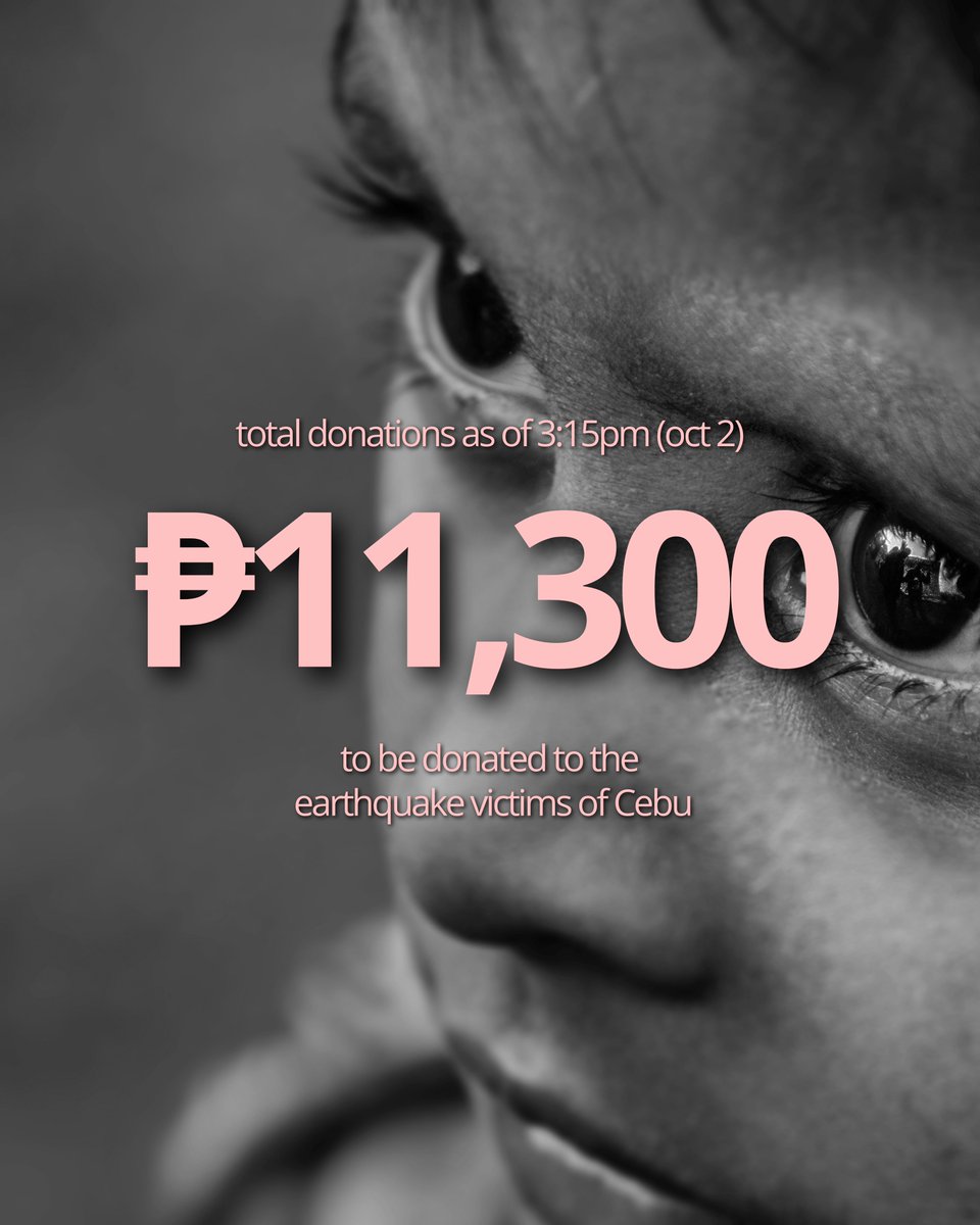 tkdarlings's tweet photo. Final donation count: ₱11,300! 💟

Thank you for the love, even after we closed at 12PM. Groceries will be bought by our Cebu darling taekooker, and the rest will also go to other drives. Photos in this thread soon.

Maraming salamat! https://t.co/XBNEkQ89wW