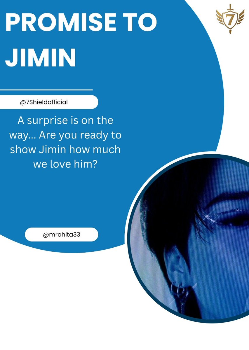 mrohita33's tweet photo. Something is brewing... and it's all for Jimin. Get ready to be a part of something special. The countdown has begun! ⏳
Follow @7Shieldofficial and @mrohita33 and stay tuned for the big reveal!
#7shield #promisetojimin #jimin #jiminx7shield https://t.co/bOZBgUxPKc