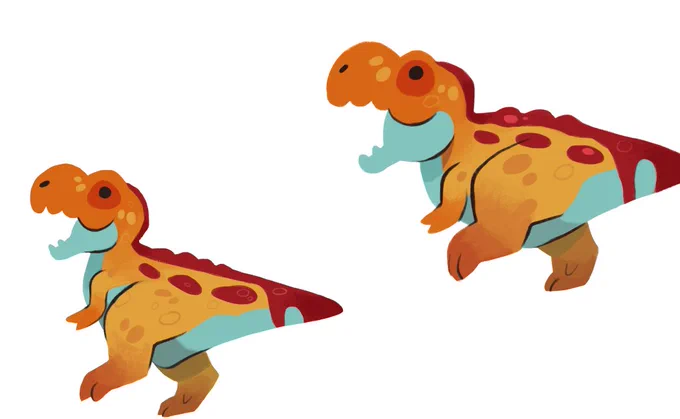 t-rex is chonkier!!!!