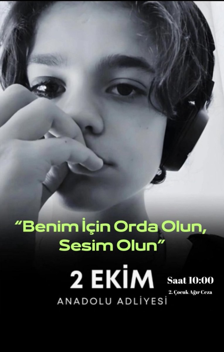 Adalet 
Cinayet
Suça sürüklenme bahanesi ile 
Hafifletilemez
#AhmetMinguzziEmsalOlsun