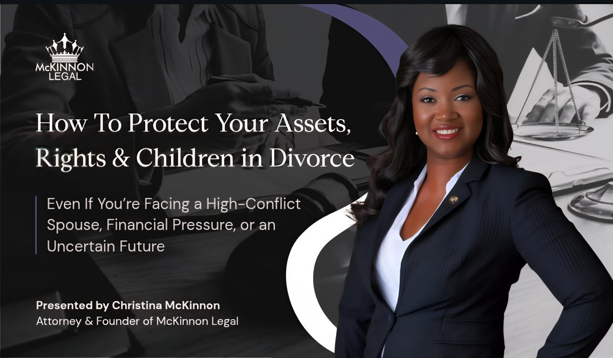MckinnonLegal's tweet photo. Check out the latest Newsletter from McKINNON LEGAL

Divorce with Confidence: Your Guide to Success

#ExitStrategy
#DivorceWithAPlan https://t.co/Unr7os2ao8