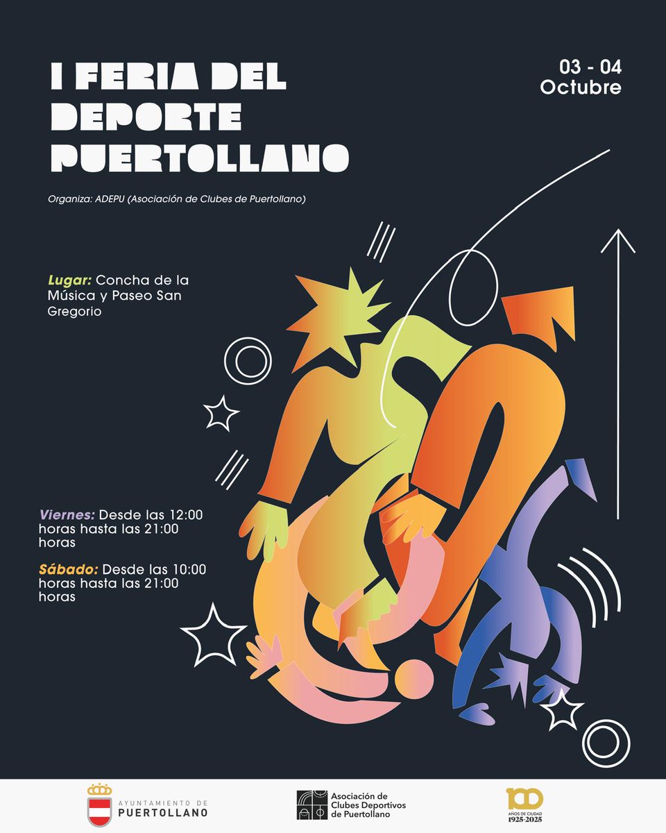 🎡⚽️I Feria del Deporte de Puertollano organizada por <a href="/Asoc_Adepu/">ADEPU</a> 

📌El Club instalará 2 stands para venta de productos oficiales y de outlet.

Más información👇
cspuertollano.com/2025/10/02/par…