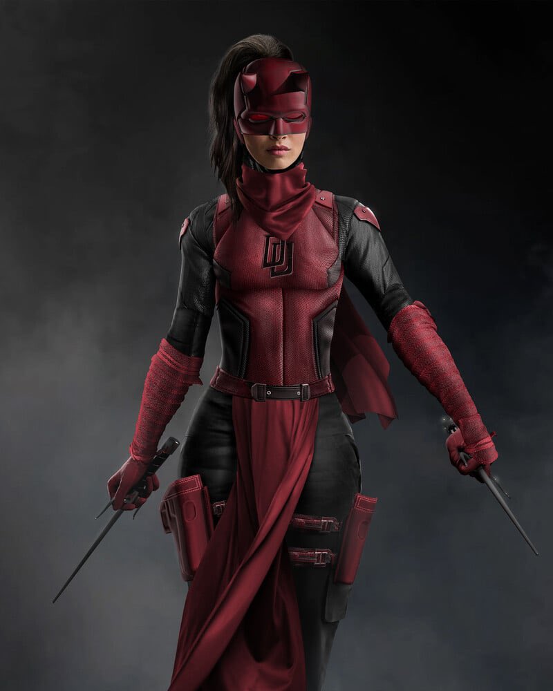 StripMarvel's tweet photo. 🚨RUMOR🚨 Dani Rpk dice que veremos a Elektra en ‘Daredevil: Born Again’ pero no sabe si en la segunda o la tercera temporada.

😬

Art by Arifinity https://t.co/wQSt7JsYJU