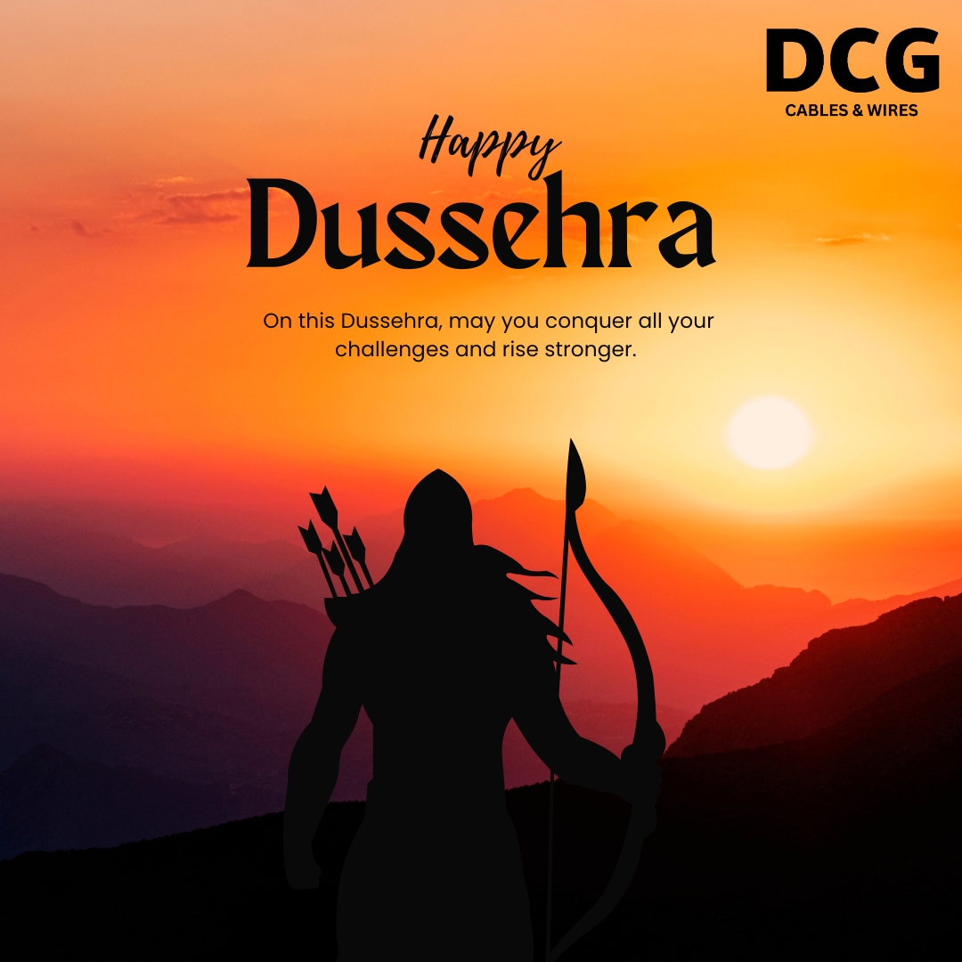 DCGCables's tweet image. Wishing you and your family a very Happy Dussehra! May the effigy of all your troubles burn with Ravana. From all of us at DCG Cables and Wires Limited. #HappyDussehra #Dcgcables