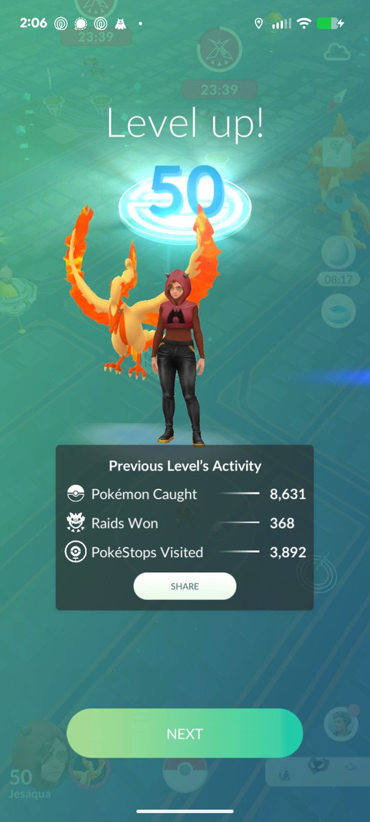 jesaqua's tweet photo. Finally 💯🔥 @pokemongo @level50 https://t.co/Cb2epxJRew