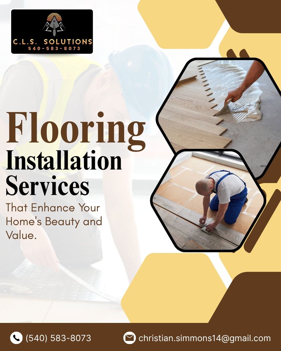 CLSSolutions77's tweet photo. C. L. S. Solutions LLC offers expert flooring installation services that enhance your home's beauty and value. Our experienced team installs a wide range of flooring.
#FlooringInstallation #CLSSolutions
https://t.co/y6mWwWMfPq https://t.co/l5mbMHBEbN