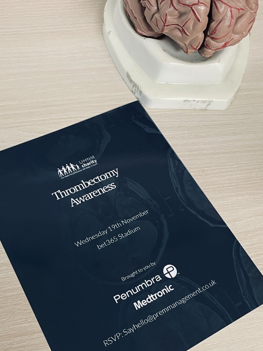Mechanical Thrombectomy Team NUH (@thrombectomynuh) on Twitter photo 🧠 Thrombectomy Awareness Day is coming up on 19th November!
📍 Don't miss out — RSVP now!
<a href="/NUH_IR/">NUH Interventional Radiology</a> <a href="/NUHRadiology/">NUH Radiology</a> <a href="/NUHStrokeACP/">NUH Stroke ACP's</a> <a href="/Medtronic/">Medtronic</a> 
#mechanicalthrombectomy #thrombectomyawareness #acuteischaemicstroke 🧠 Thrombectomy Awareness Day is coming up on 19th November!
📍 Don't miss out — RSVP now!
<a href="/NUH_IR/">NUH Interventional Radiology</a> <a href="/NUHRadiology/">NUH Radiology</a> <a href="/NUHStrokeACP/">NUH Stroke ACP's</a> <a href="/Medtronic/">Medtronic</a> 
#mechanicalthrombectomy #thrombectomyawareness #acuteischaemicstroke