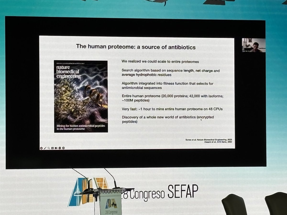 Acelerando él descubrimiento de antibióticos con IA.,César de la Fuente #28congresoSEFAP