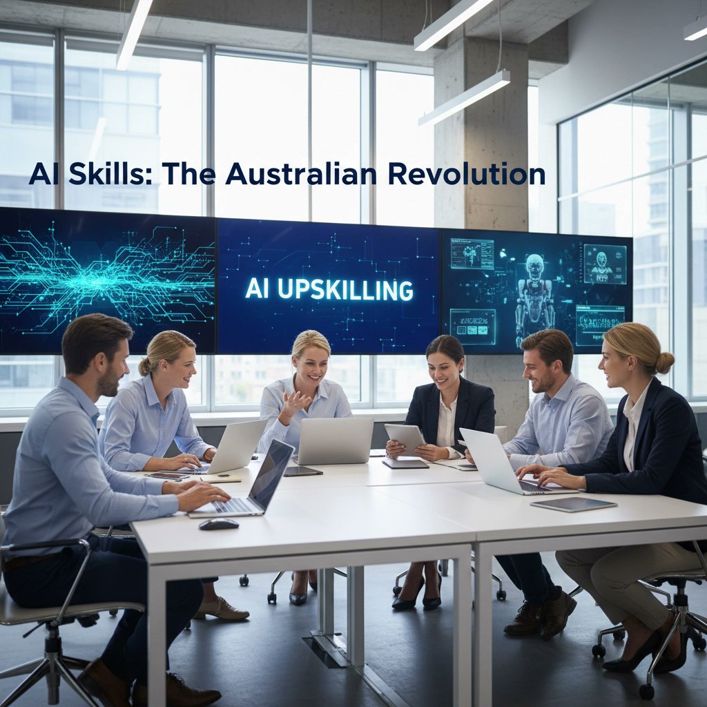 Rogerd681's tweet photo. 🚀 Australia is going all-in on AI upskilling! From CommBank’s team-wide AI tool rollouts to major education initiatives in classrooms nationwide, every sector is levelling up. Whether you’re in banking, business, or education, mastering AI is now essential to stay ahead. Ready, https://t.co/EKrjleDL7B