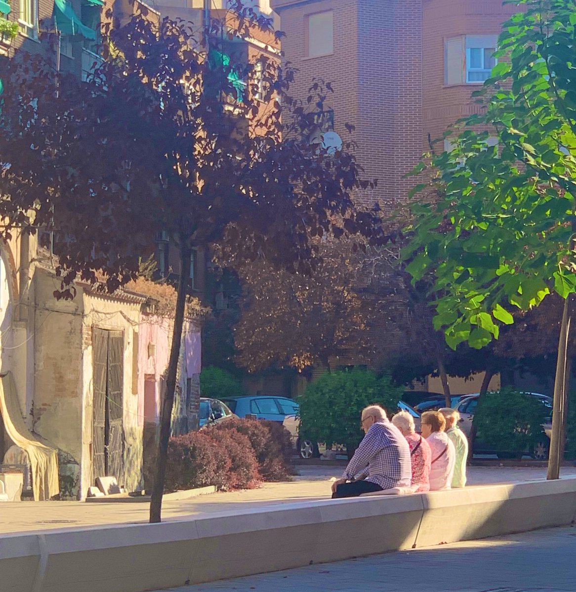 Tan cuquis la juventud del barrio tomando el solecito de la mañana 🥹🫶🫶🫶