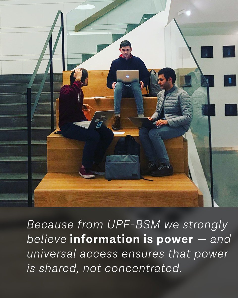 bsm_upf's tweet image. 🌍 Last 26th of September was the International Day for Universal Access to Information!

At UPF-BSM, we believe information is power — and it should be shared, not concentrated. Knowledge fuels education, innovation &amp;amp; community 🌟

#AccessToInformation #UPFBSM #KnowledgeForAll