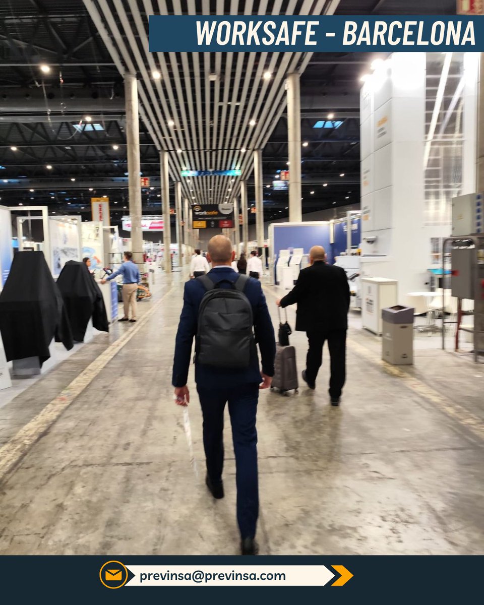 GrupoPrevinsa's tweet image. 🚨 ¡Ayer arrancamos en #Worksafe Barcelona 2025!
👉 Ven a visitarnos en el stand W1E12
Formación, autoprotección y seguridad en un mismo espacio #Previnsa #FIRA #Seguridad #Prevención