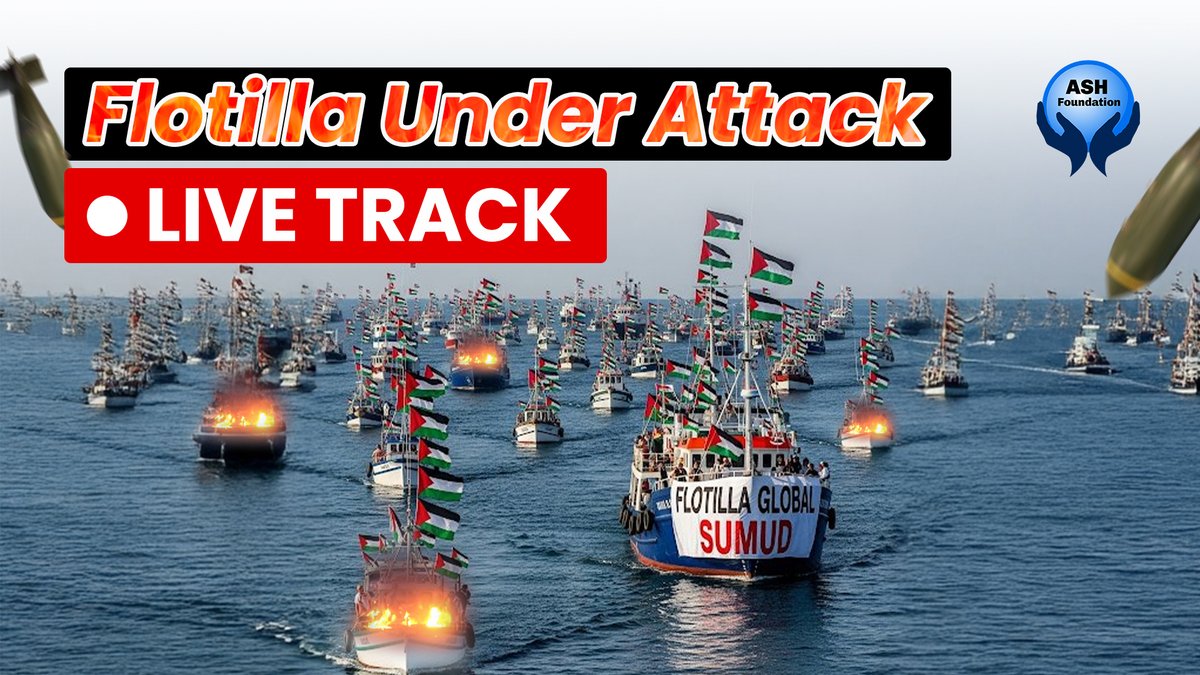 ashfoundationbd's tweet photo. We are witnessing a critical moment as the flotilla, currently under attack, sails through turbulent waters. The situation is escalating, with flames igniting on several ships amidst the chaos.
This dramatic and urgent scenario demands our attention. #gaza #BBCNews #humanity https://t.co/Wpc3EnaKSc