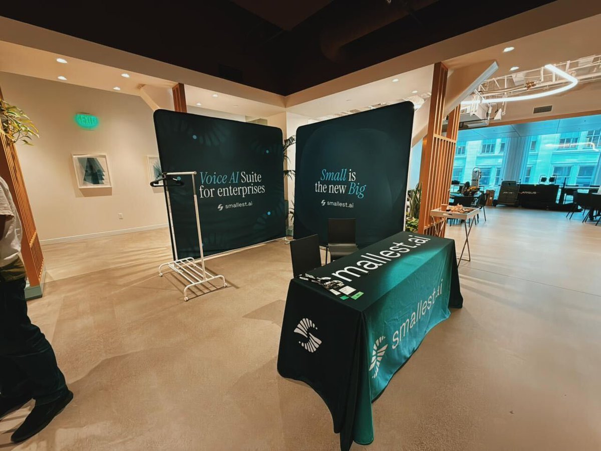 Ranjith M S (@ranjith_m_s) on Twitter photo Day 1 at #VapiConSF and couldn't be prouder of the work we're showcasing at Booth 11.
Voice Al, fresh features, and more!
<a href="/kamath_sutra/">Sudarshan Kamath</a> <a href="/itsnotraunaq/">Ronit Soin</a> <a href="/Devanshpawan1/">Devanshpawan</a> <a href="/Vapi_AI/">Vapi</a> <a href="/AkshatMandloi10/">Akshat Mandloi</a> Day 1 at #VapiConSF and couldn't be prouder of the work we're showcasing at Booth 11.
Voice Al, fresh features, and more!
<a href="/kamath_sutra/">Sudarshan Kamath</a> <a href="/itsnotraunaq/">Ronit Soin</a> <a href="/Devanshpawan1/">Devanshpawan</a> <a href="/Vapi_AI/">Vapi</a> <a href="/AkshatMandloi10/">Akshat Mandloi</a>