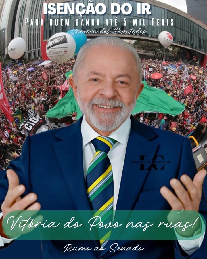 🚩Bom dia companheirada, Em votação unânime, a  Câmara dos Deputados aprova a Isenção do  Imposto de Renda até R$ 5 mil reais. Uma vitória do povo brasileiro, que vai garantir mais renda ao trabalhador. 
O povo nas ruas e nas redes sociais garantiu a mudança da pauta da Câmara e