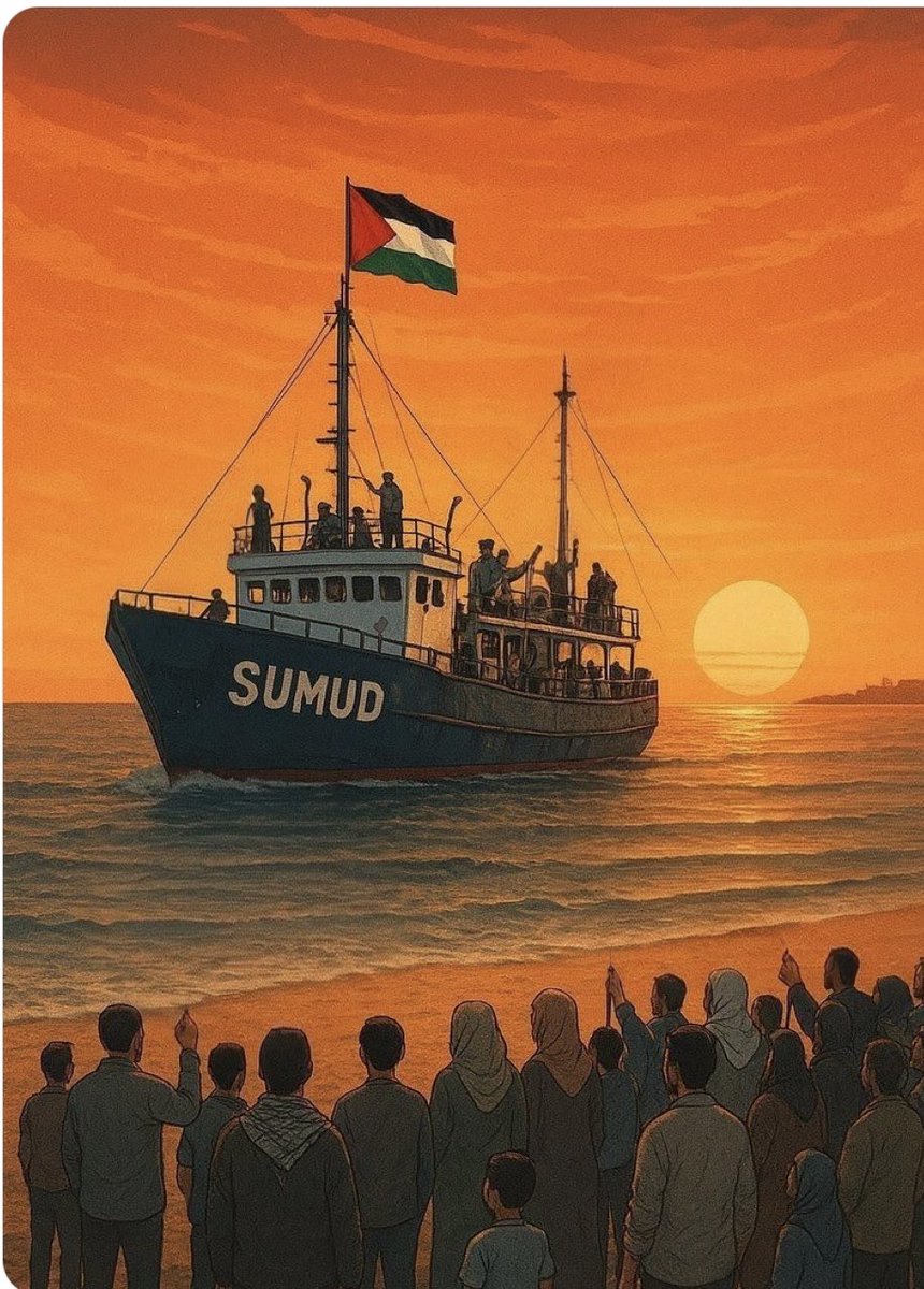 fethigedikli's tweet photo. İsrail #Sumud filosuna saldırmakla barışa, insan haklarına, adalete, hukuka, kardeşliğe saldırmıştır. Sumud insanlığın yok edilmekte olan Ğazzelilere karşı çığlığıdır, isyanıdır, başkaldırısıdır, vicdanıdır, sesidir. Silahsızdır, barışcıdır;  insanlığın ölmediğine tanıklıktır! https://t.co/Djrj88neQ6