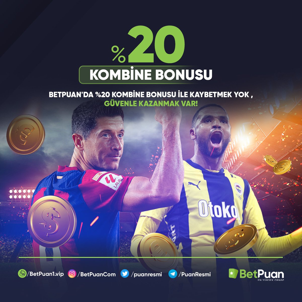🥇 #BETPUAN İLE GÜVENLİ KAZANÇ YOLCULUĞUNA HAZIR MISINIZ ?

⭐️ %20 KOMBİNE BONUSUMUZ İLE KAZANCINIZI EKSTRA ORANLAR SİZLERİ BEKLİYOR! SİZLER DE KAZANMAK İÇİN HEMEN DENEYİN!

✅ 7/24 ERİŞİM ; betpuan1.vip

#puangir #puancom #puanvip #betpuancom #canlitv #kesintisizyayin