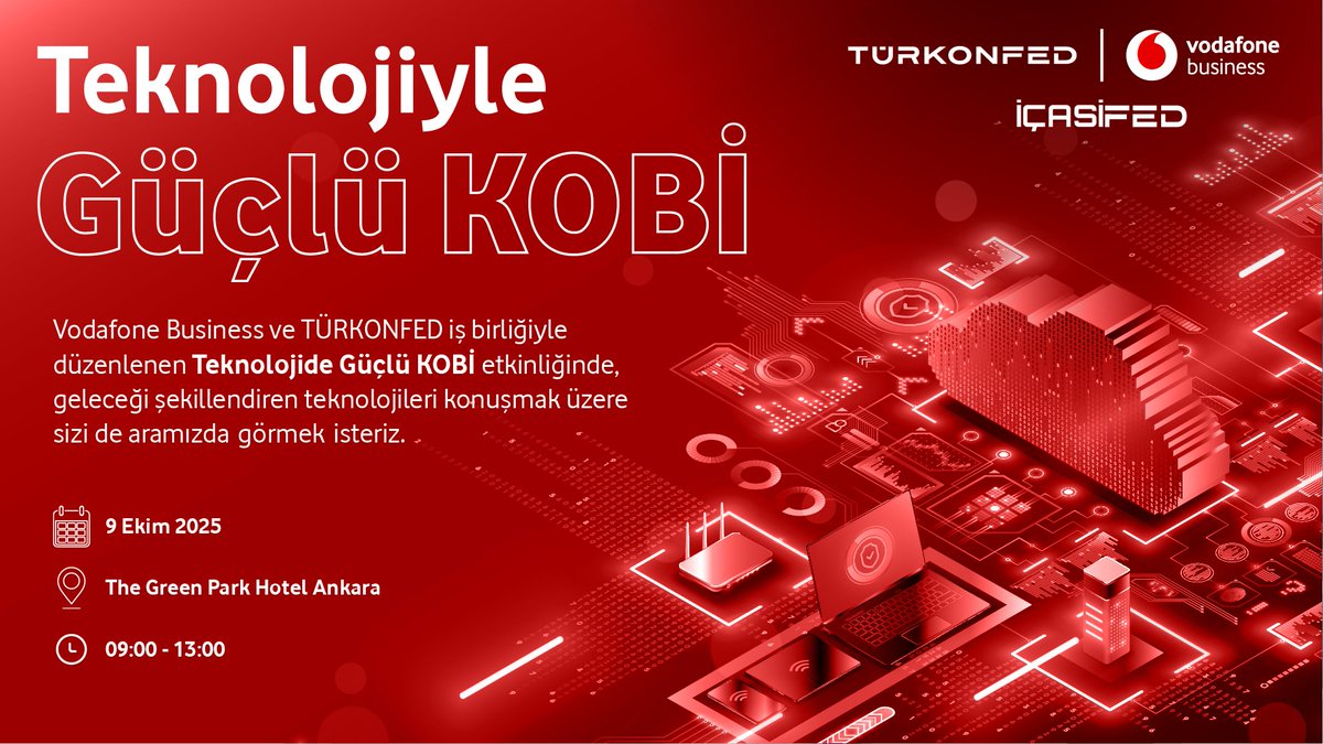 KOBİ’lerin geleceğini teknolojiyle güçlendirmek için yola devam ediyoruz!

TÜRKONFED ve Vodafone Business iş birliği ile KOBİ'lerin dijitalleşme yolunda karşılaştıkları bilgi eksikliği ve teknolojiye erişim zorluklarını gidermeye destek olmak amacıyla hayata geçirilen
