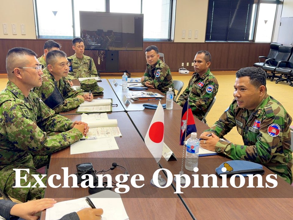 ModJapan_en's tweet image. Sep 24-29, #JMOD/#JSDF invited 5 personnel from #RoyalCambodianArmedForces for a capacity building project on PKO engineering. Lectures were held on crane operation, safety management in construction and drone survey. 🇯🇵 will continue to strengthen defense cooperation with 🇰🇭