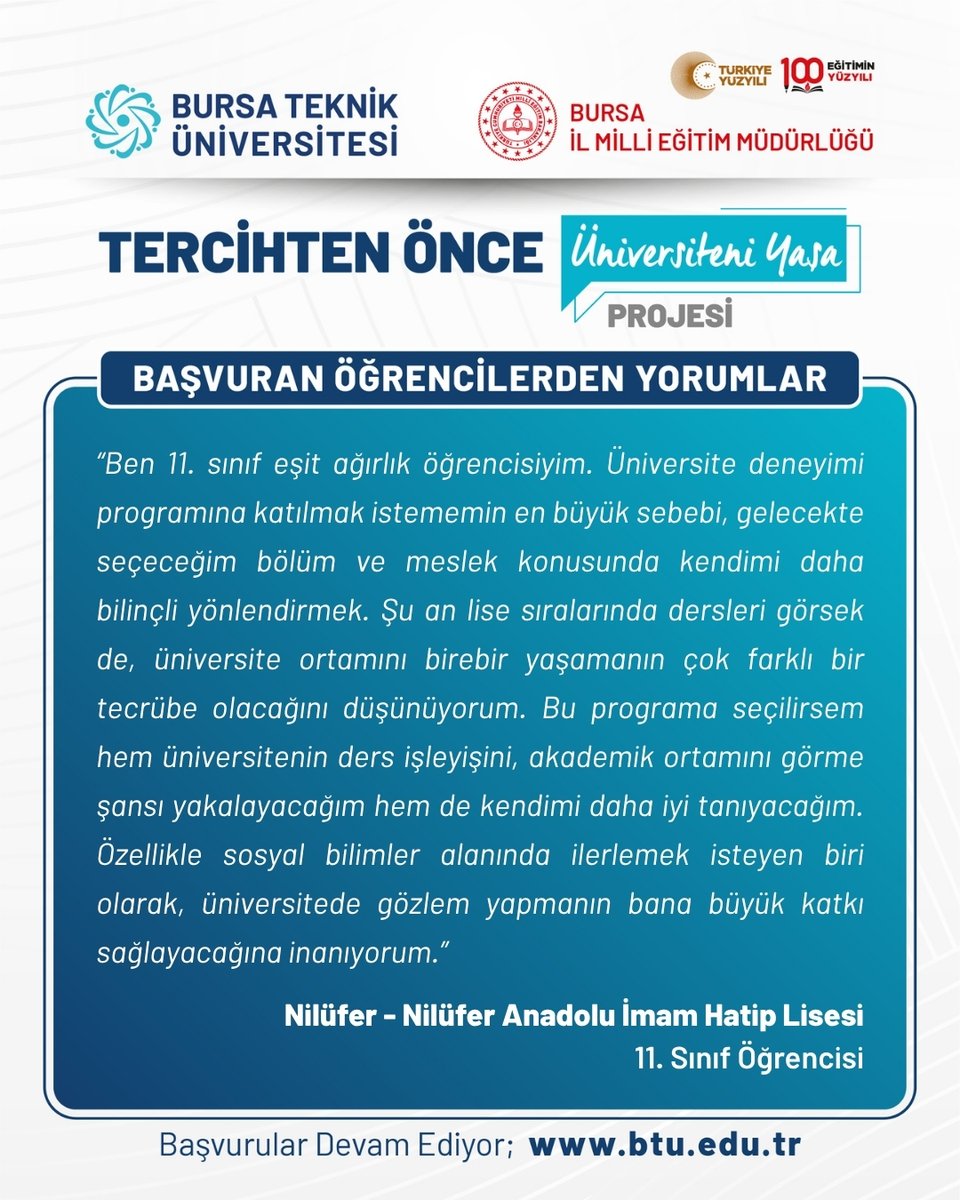 Bursa Teknik Üniversitesi (BTÜ) tweet media