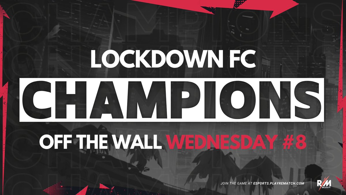 Rematch Scout (@rematchscout) on Twitter photo ๐ <a href="/LockdownRematch/">Lockdown FC</a> are your Off The Wall Wednesday #8 Champions!
The NA #1 ranked team continue their dominance, defeating fellow NA giants VoidBound 2-1 in the Grand Final to take home the $262 prize.
Honourable mentions to 2nd and 3rd place:
๐ฅ VoidBound
๐ฅ CrustyCrisps / ๐ <a href="/LockdownRematch/">Lockdown FC</a> are your Off The Wall Wednesday #8 Champions!
The NA #1 ranked team continue their dominance, defeating fellow NA giants VoidBound 2-1 in the Grand Final to take home the $262 prize.
Honourable mentions to 2nd and 3rd place:
๐ฅ VoidBound
๐ฅ CrustyCrisps /