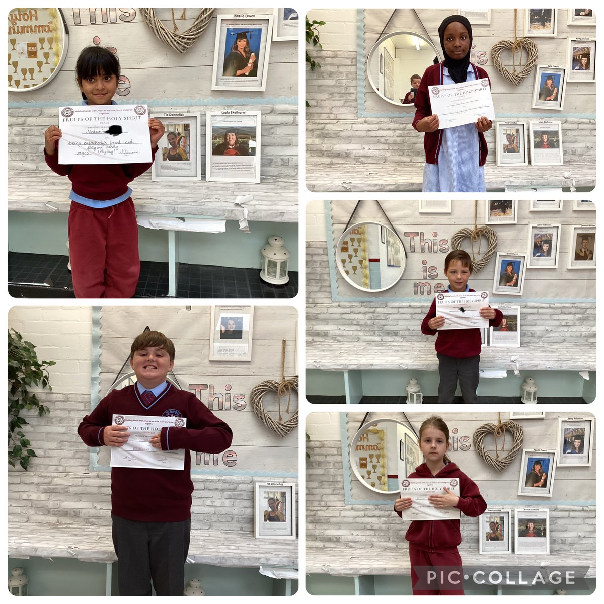 Kindness and Peace. What lovely gifts from the Holy Spirit to celebrate this week. Well done to our fabulous children! #CatholicLife #HoldingHandsWithJesusAsWeLoveLearnAndGrowTogether #Kindness #Peace