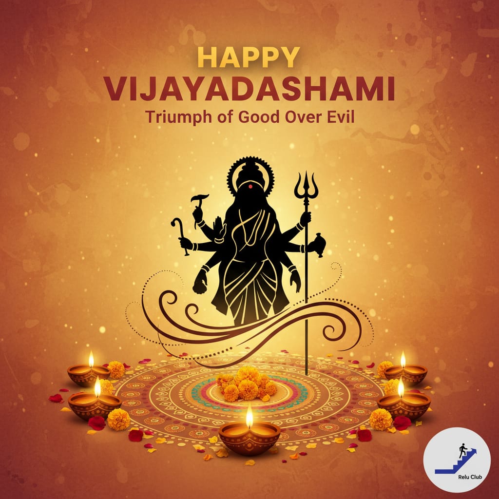 reluavv's tweet photo. Team ReLU wishes you a very Happy Dussehra!
May the victory of good over evil inspire positivity, strength, and new beginnings in your life. https://t.co/kFeM7kX06I