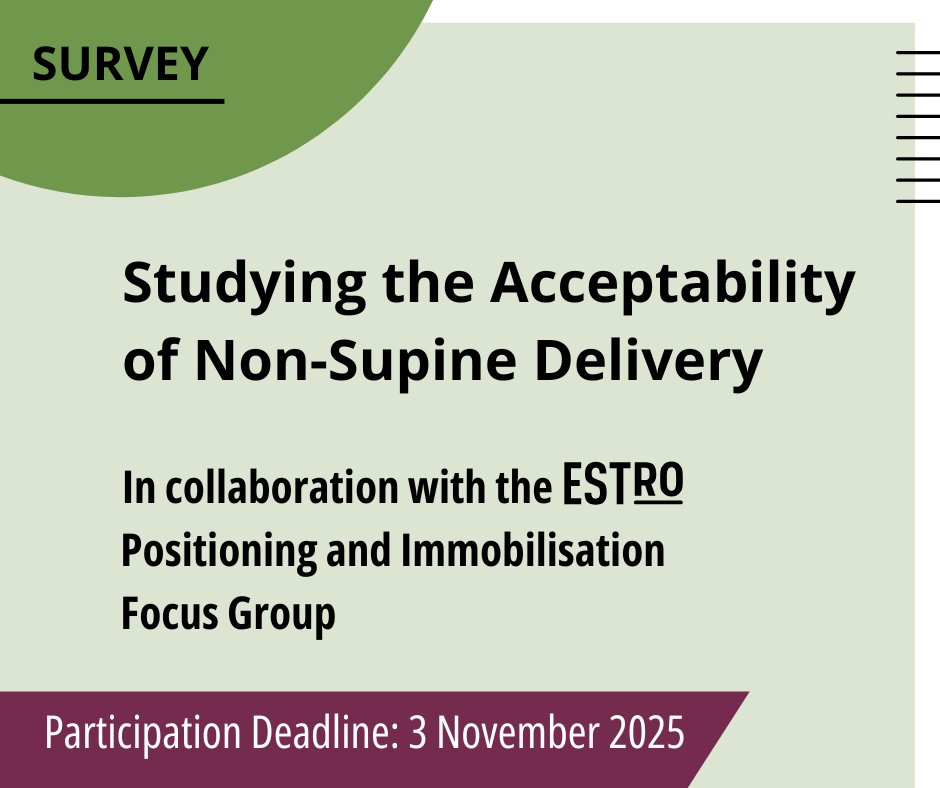 📣 Calling #radonc, #medphys, #RTTs &amp; researchers!
✅ Join the survey on Studying The Acceptability of Non-Supine Delivery.
💡Share your views on upright #radiotherapy – treating patients in a sitting, perching, or standing position, no rotating gantry.
👉 bit.ly/42U0YnH