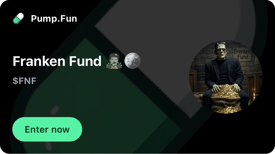 coinmachine_'s tweet photo. From the shadows of Solana, Franken Fund rises: “It’s aliiiiiive!” Join the horde, or get chased by FOMO. DYOR, but don’t sleep on this – the full moon pump is tonight🧟‍♂️🪙

⁦@pumpdotfun⁩ ⁦@fomomofosol⁩ ⁦@mellometrics

#$FNF #PumpFun 
https://t.co/SejYjIRMFH https://t.co/6YwrYaOZiE