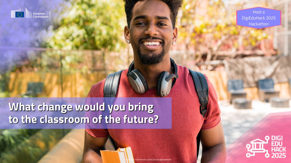 DigiEduHack's tweet image. Could your classroom host the next big idea? 

Empower learners and inspire innovation! 

📅 Deadline: 20 October  
👉 Register as a host: digieduhack.com/participate/ho…  

#DigiEduHack2025 #HostADigiEduHack #EducationInnovation