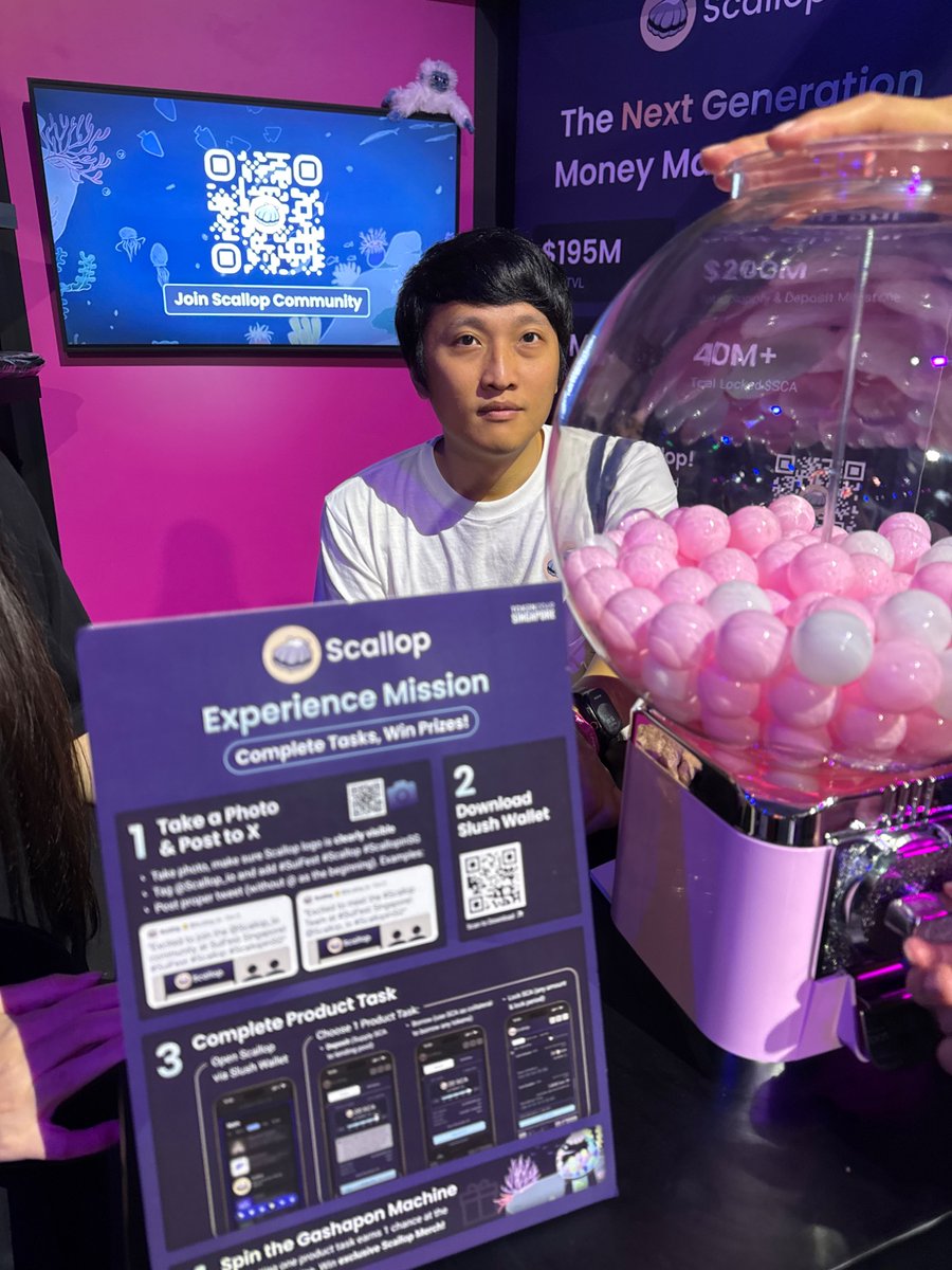 davidsetiawan's tweet photo. In Singapore visit this booth pls @Scallop_io join us at suifest #SuiFest #scallopinsg https://t.co/GttSCm5Klc