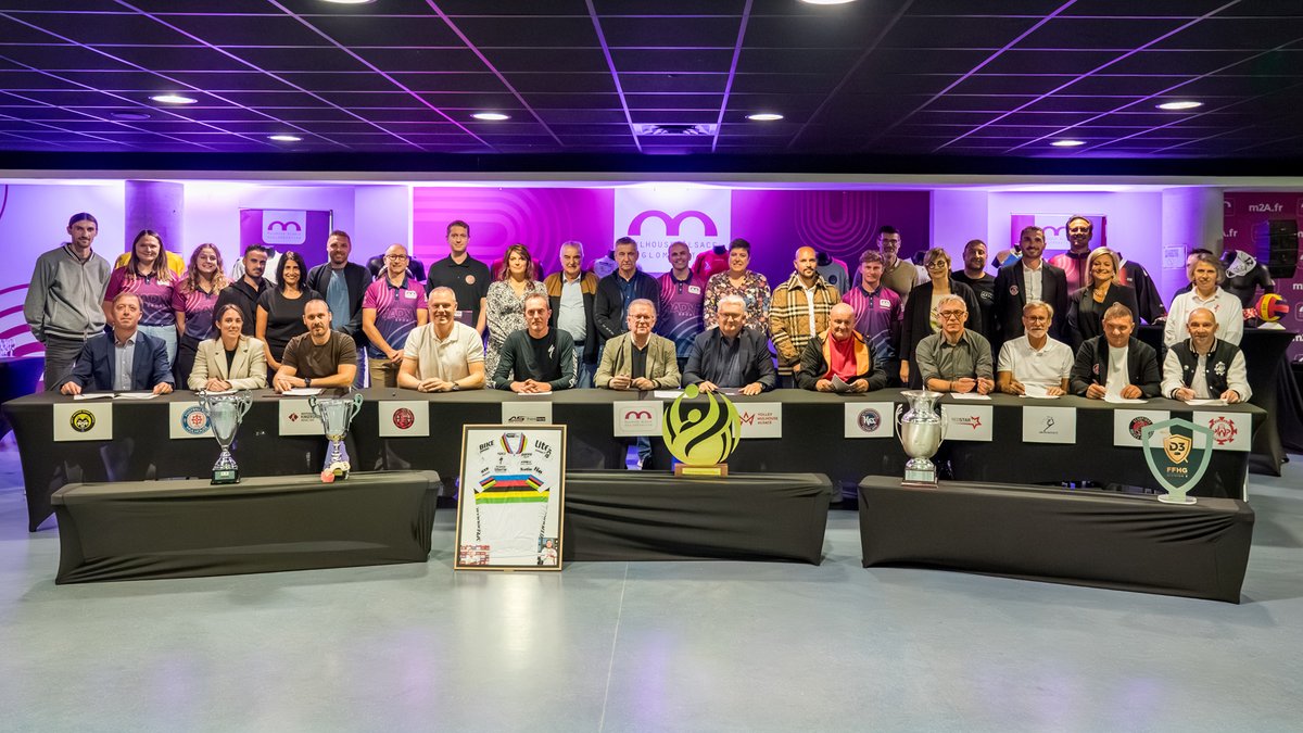 Signature d'une nouvelle convention de partenariat entre m2A et 11 clubs d'excellence du territoire autour d'une dynamique commune ! 🏀🏒🤽‍♂️

🤝 ASPTT Mulhouse/Rixheim Handball / <a href="/FCMulhouseOFF/">FC Mulhouse</a> / Indépendante Gym Kingersheim / @mbaprobasket / As Bike Racing France Literie /