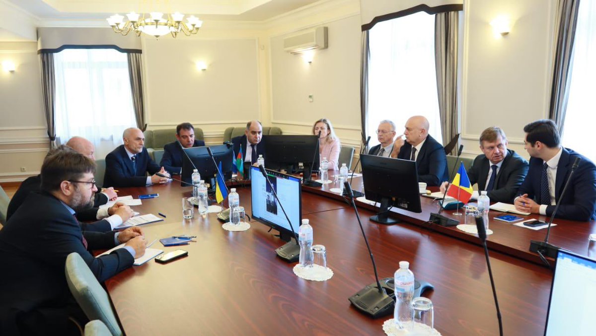 SMardaliyev's tweet image. Attended the Council of Permanent Representatives of GUAM Member States 🇦🇿🇺🇦🇬🇪🇲🇩. Elaborated on current stay of play in our important cooperation within GUAM. Reiterated Azerbaijan’s commitment to @GUAMSecretariat &amp;amp; readiness to contribute to the cooperation among Member States.