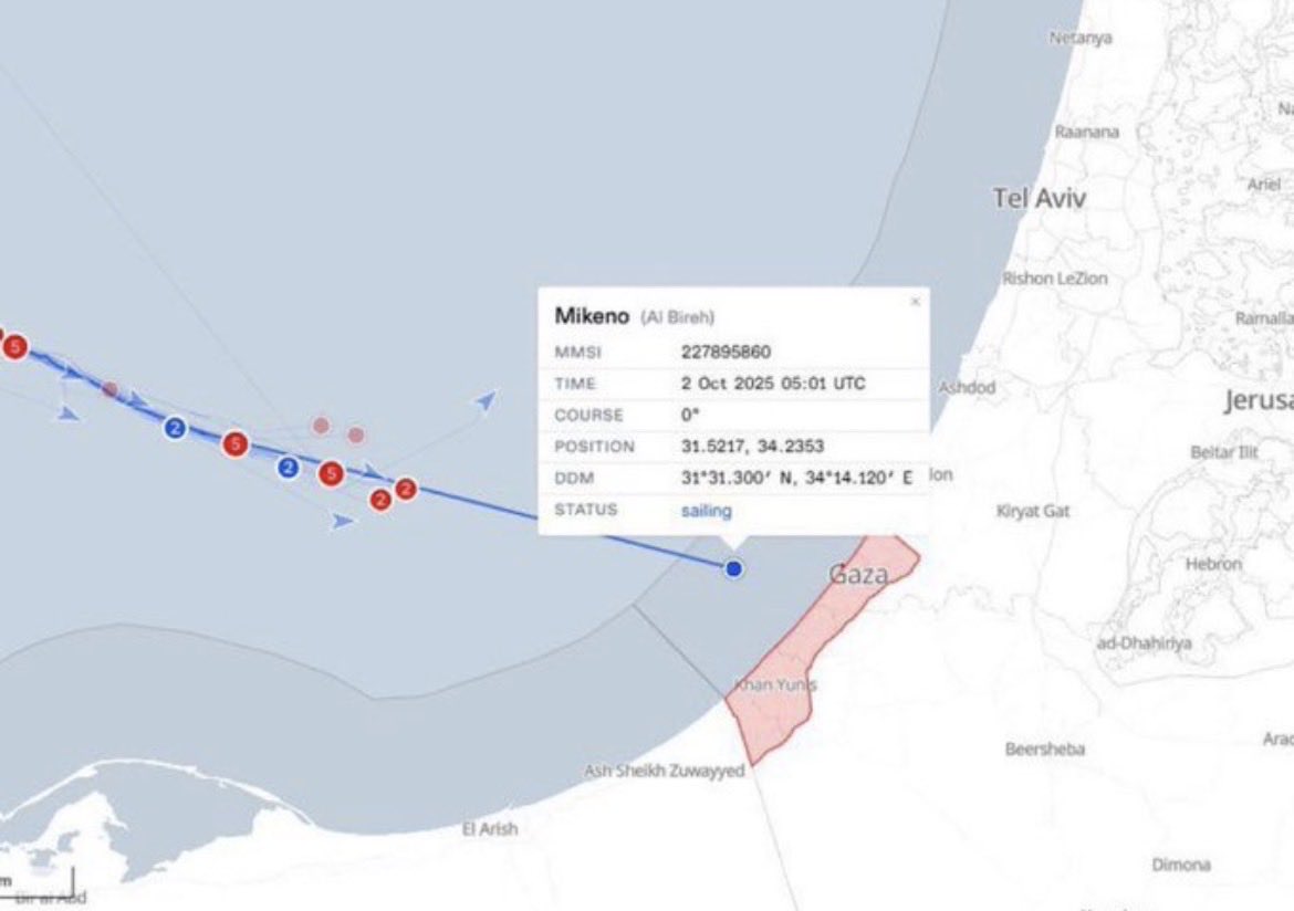 Abluka Kırıldı !
Mikeno Gazze Sularında’ 😢

#SumudFlotilla 
#SumudForGaza 
#freepalesti̇ne