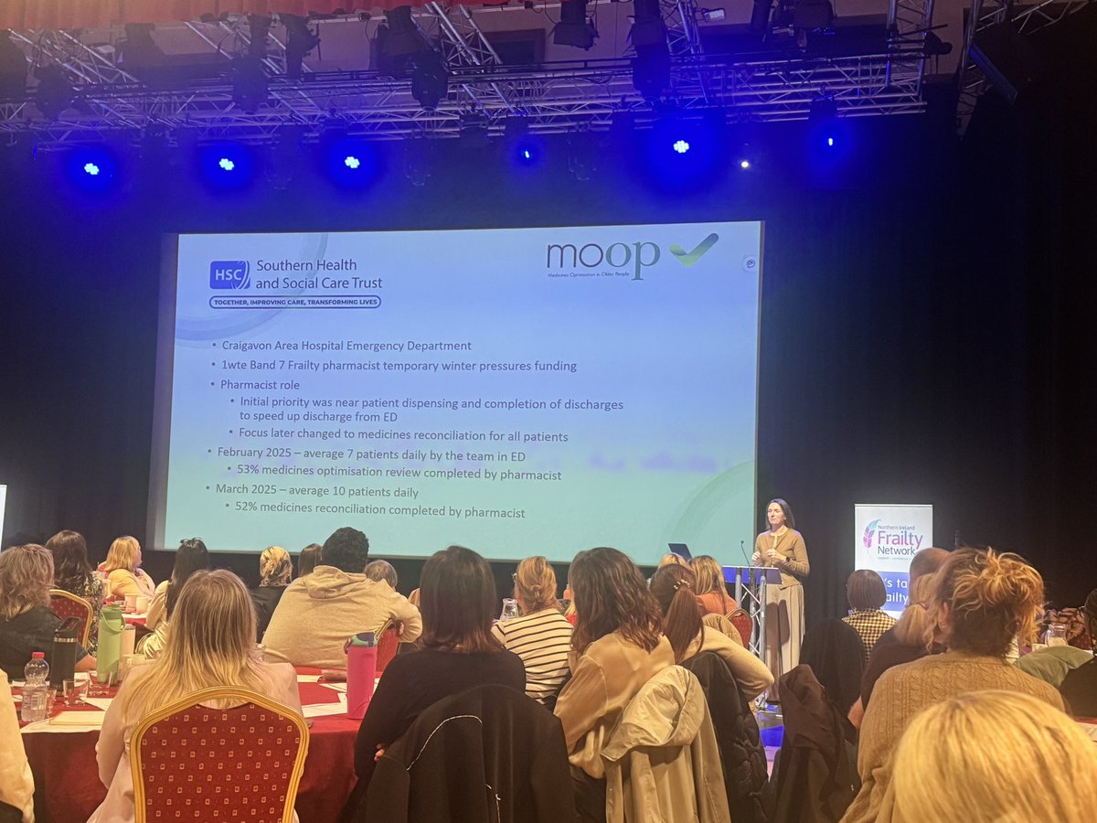 Pharmacist impact on the burden of medicines in older people with frailty in our EDs #MOOP <a href="/CrawfordPaulah/">Paulah.crawford@belfasttrust.hscni.net</a>