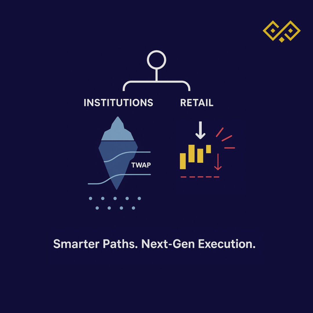 QuantSentrix's tweet image. VWAP. TWAP. Iceberg algos.
Institutions slice orders for stealth and lower impact.
Retail? One click, max slippage.
We&apos;re building smarter paths for next-gen execution.
#TechDeepDive
