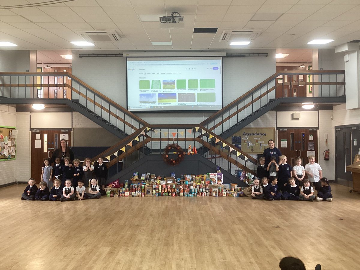 #ClassR2 enjoyed learning about the harvest, we visited the hall to look at the donations from all of our amazing families.