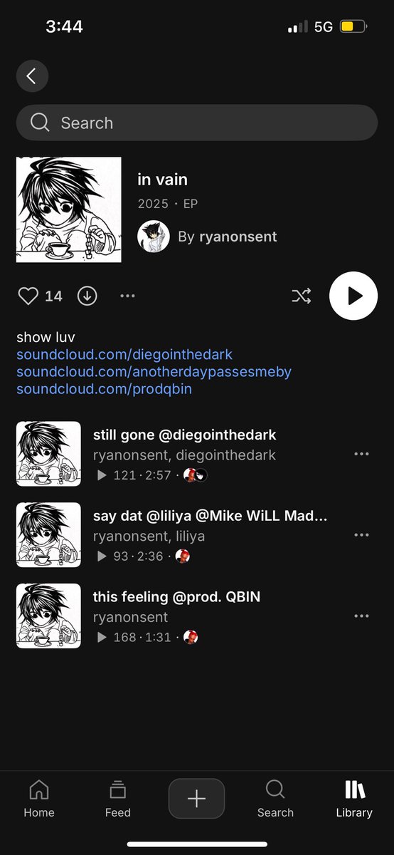 my first ever EP hope yall enjoy fr 

on.soundcloud.com/pyTLVXMPGRsczs…

#diegointhedark #liliya #prodqbin #soundcloud #Spotify_中島健人 #risingartist #hyperpop #digicore #diaryplugg