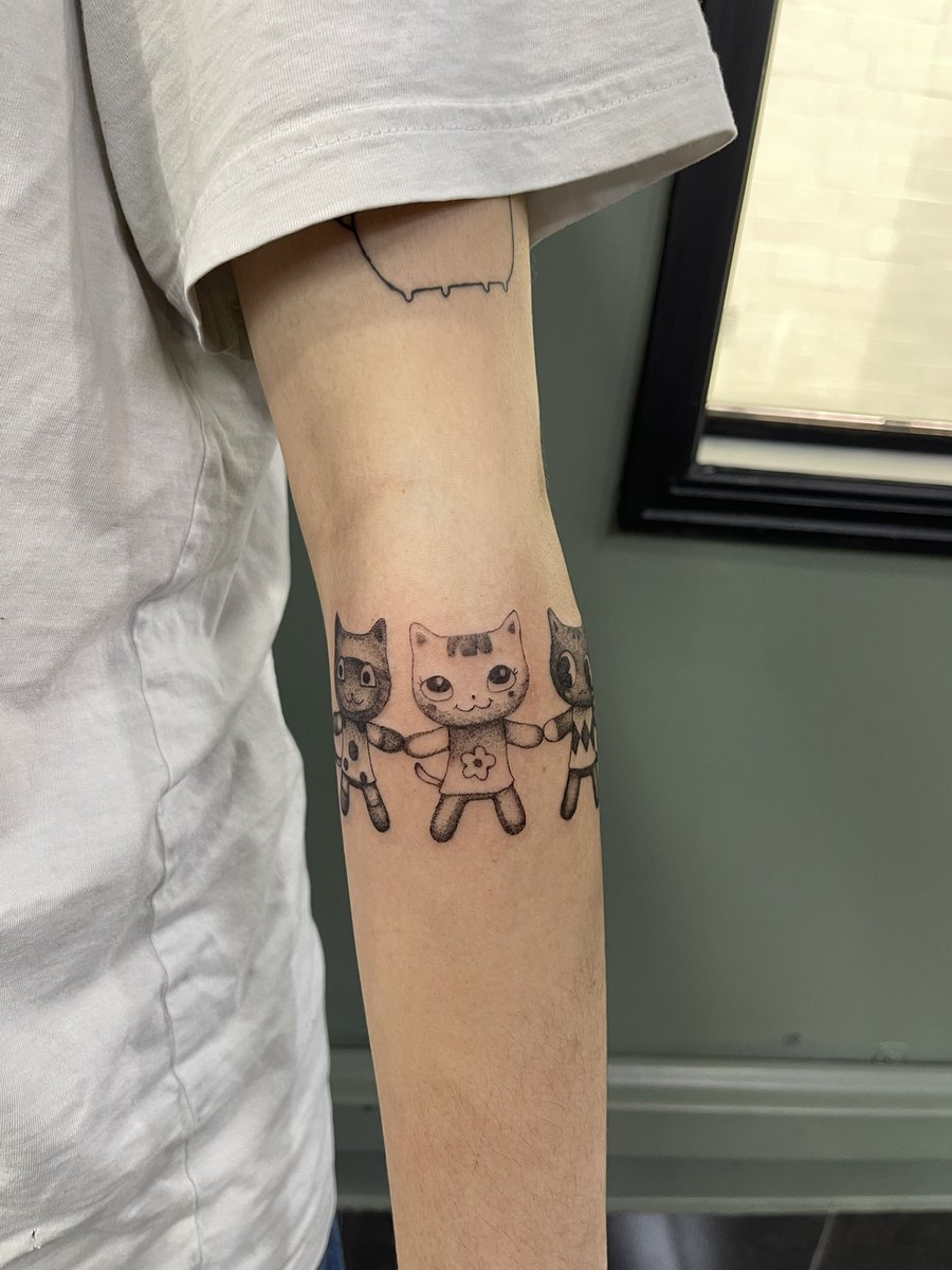 fragile_machine's tweet image. Me + recent tattoos I’ve made