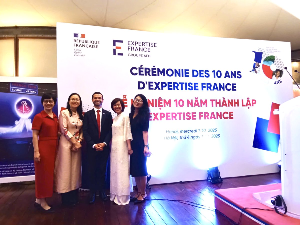 10 ans de l'Expertise France au Vietnam avec plusieurs projets et experts français de haut niveau pour partage technique de pairs avec les homologues vietnamiens !
