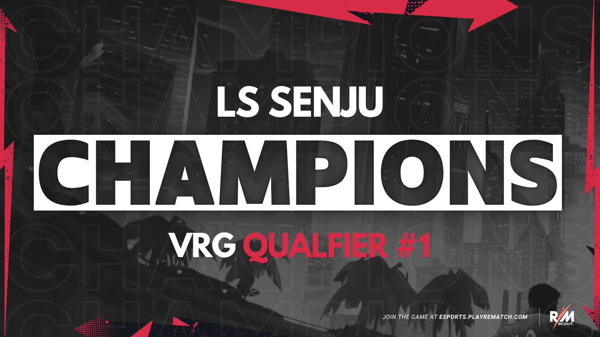 Rematch Scout (@rematchscout) on Twitter photo ๐ LS SENJU are your <a href="/virtrematchgam/">Virtual Rematch Gaming</a> Qualifier #1 Champions!
They defeat EU #7 ranked <a href="/DSQ_GG/">DSQ Esports</a> 2-0 in the Grand Final to take home the win in Qualifier #1.
Honourable mentions to 2nd and 3rd place:
๐ฅ <a href="/DSQ_GG/">DSQ Esports</a> 
๐ฅ <a href="/HzXeSport/">HzX</a> / <a href="/RematchPDM/">Pandemonium</a> 
#Rematch #PlayRematch #RematchEsports ๐ LS SENJU are your <a href="/virtrematchgam/">Virtual Rematch Gaming</a> Qualifier #1 Champions!
They defeat EU #7 ranked <a href="/DSQ_GG/">DSQ Esports</a> 2-0 in the Grand Final to take home the win in Qualifier #1.
Honourable mentions to 2nd and 3rd place:
๐ฅ <a href="/DSQ_GG/">DSQ Esports</a> 
๐ฅ <a href="/HzXeSport/">HzX</a> / <a href="/RematchPDM/">Pandemonium</a> 
#Rematch #PlayRematch #RematchEsports
