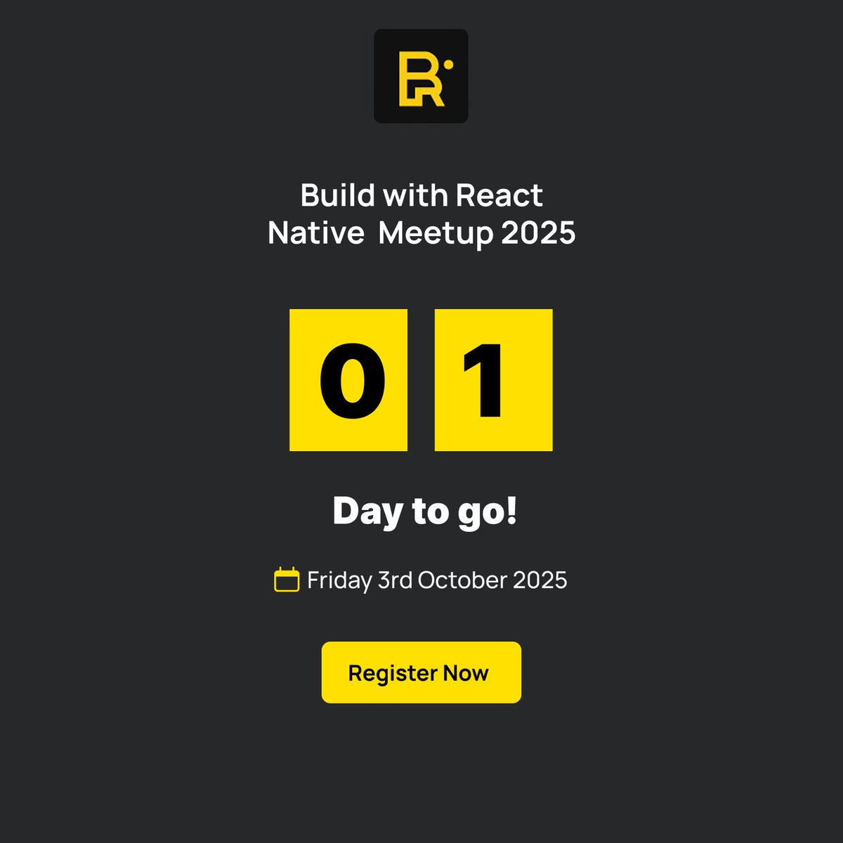 bwreactnative's tweet image. 🚨 Just 1 Day to Go!

Build with React Native Manchester is happening tomorrow 🎉. 

Get ready for insights, networking, and community energy you don’t want to miss.

📅 Oct 3rd 

📍61 Bury New Road, Cheetham Hill, Manchester

🔗 Register now: [eventbrite.com/e/build-with-r…]

#BWRN